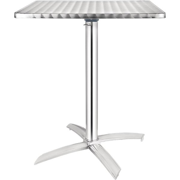 Bolero Square Flip Top Table Stainless Steel 600mm