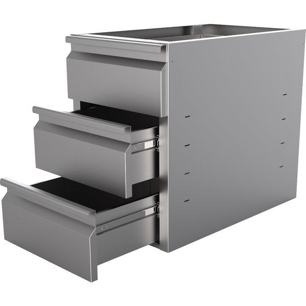 CombiSteel Drawerset 3 Drawers for Table 600 Range