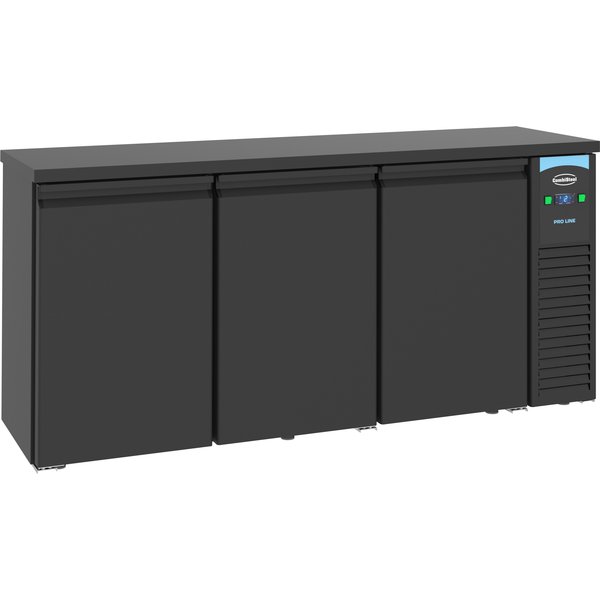 CombiSteel Backbar Counter 3 Black Doors