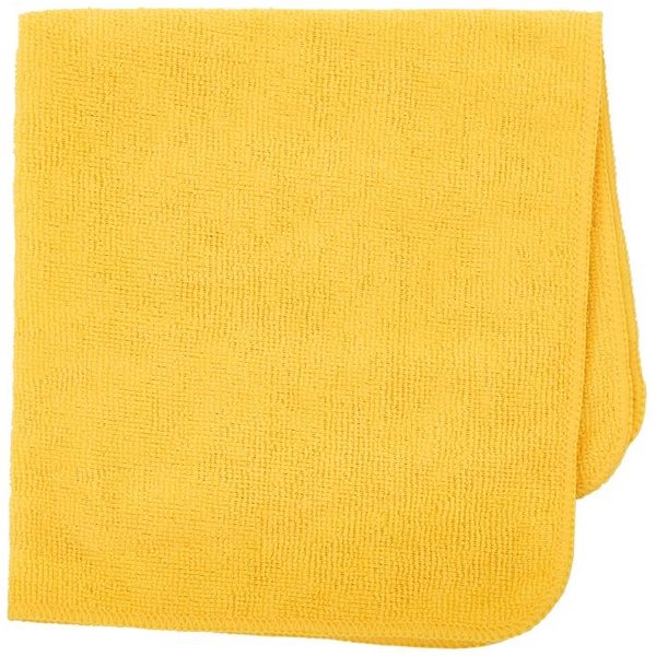 Rubbermaid HYGEN r-40 Recycled Microfibre Cloths 400x400mm Yellow (24 Pack)