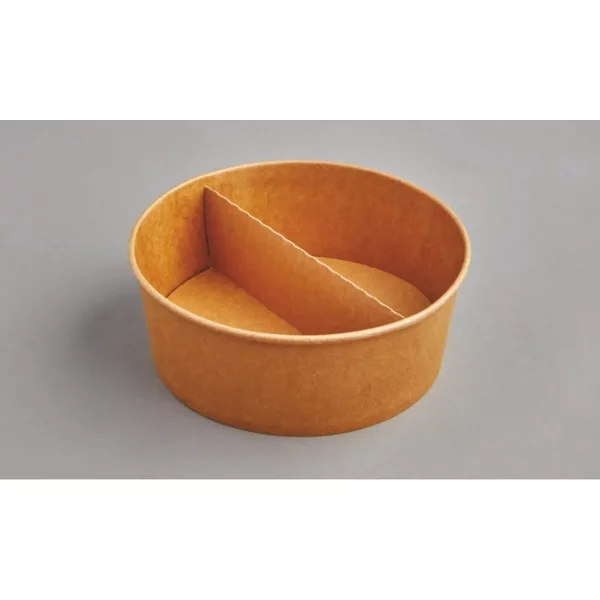 Kraft Bowl Insert 2 Compartment 32-38oz X 600