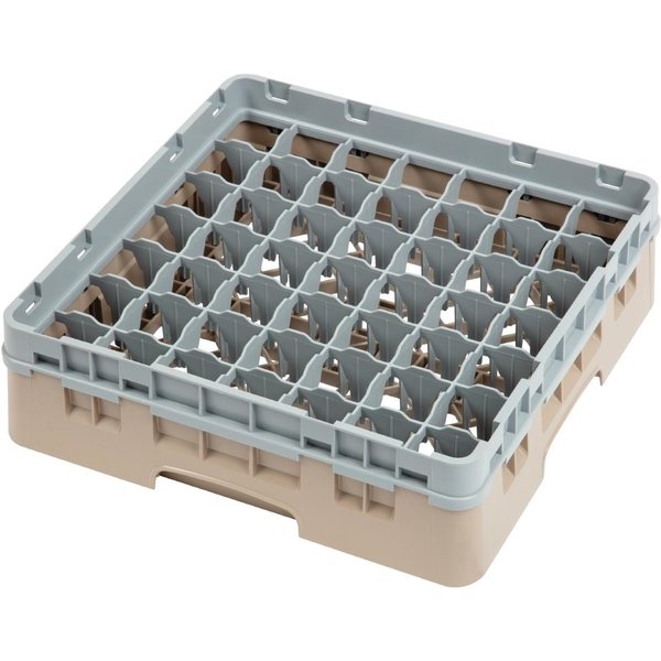 Cambro Camrack Beige 49 Compartments Max Glass Height 92mm