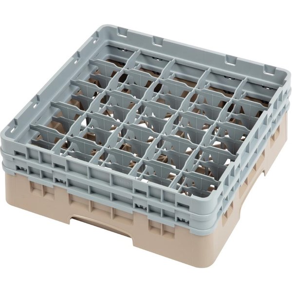 Cambro Camrack Beige 25 Compartments Max Glass Height 133mm