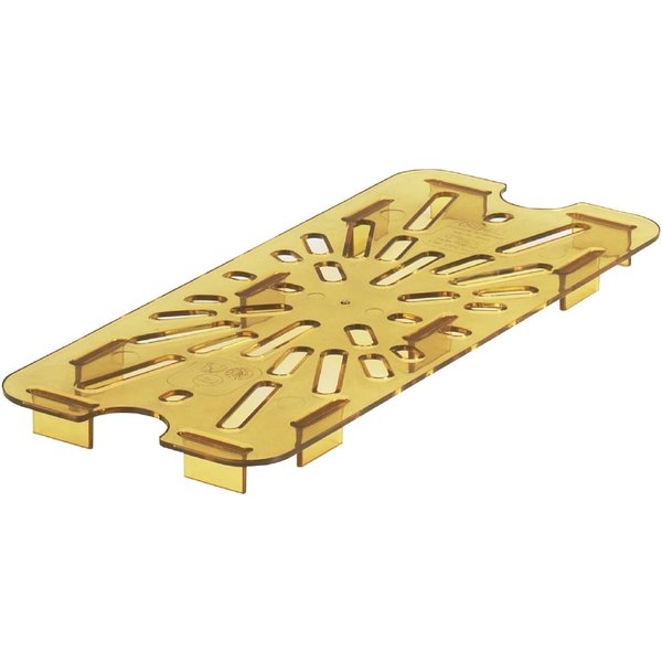Cambro High Heat Polycarbonate 1/3 Gastronorm Drain Plate