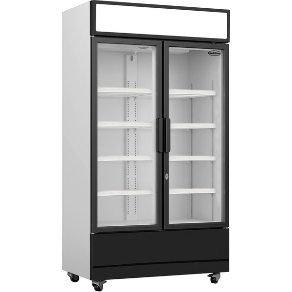 CombiSteel 2 Door Glass Display Fridge Hinged