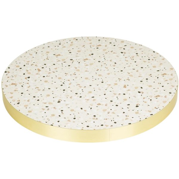 Bolero Terrazzo Style Round Table Top 600mm