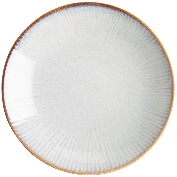 Olympia Drift Grey Embossed Coupe Low Bowls 260mm (4 pack)