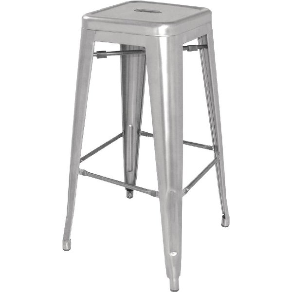 Bolero Bistro Galvanised Steel High Stool (4 Pack)
