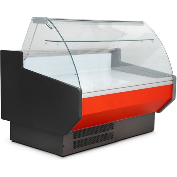 BLIZZARD 1.3m Curved Glass Serve Over Counter SIGMA13C