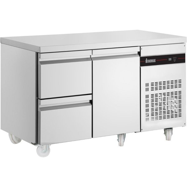 INOMAK 274L Double Drawer Single Door Counter Fridge PN29-HC