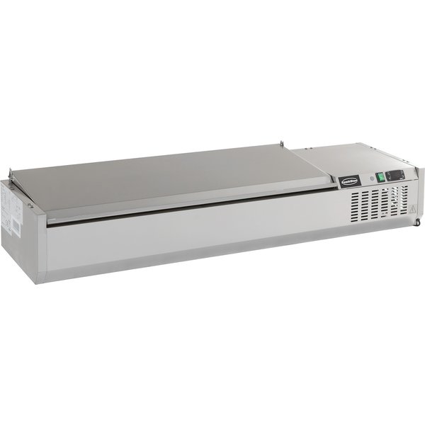 CombiSteel Refrigerated CounterTop Stainless Steel Lid 5 x 1/4 Bain-Marie