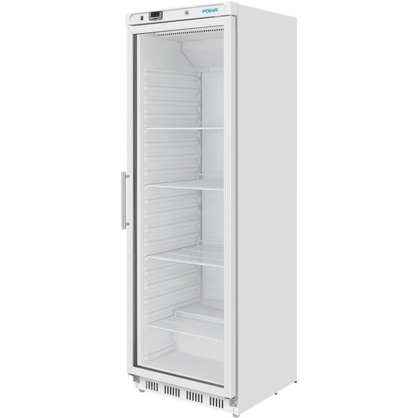 Polar C-Series Upright Display Fridge White 400Ltr