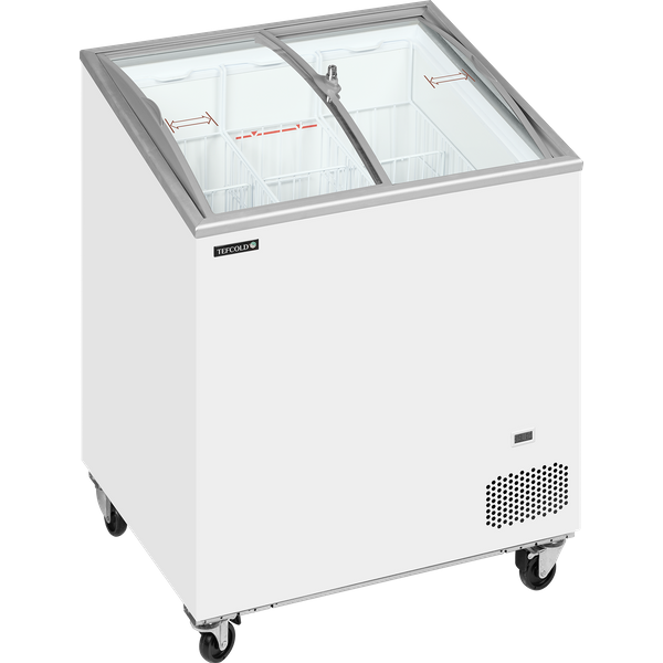 Tefcold IC201SCEB White, Curved Lid