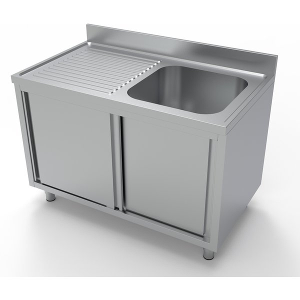 CombiSteel 700 Sink Unit Sliding Doors 1 Right 1200