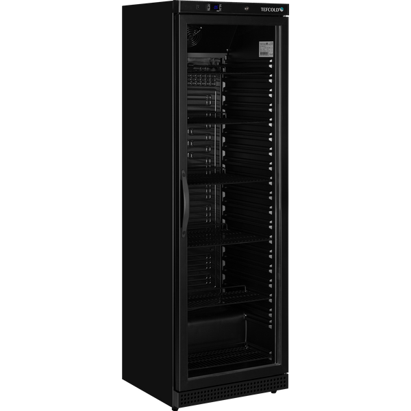 Tefcold UR400G BLACK Glass Door Merchandiser