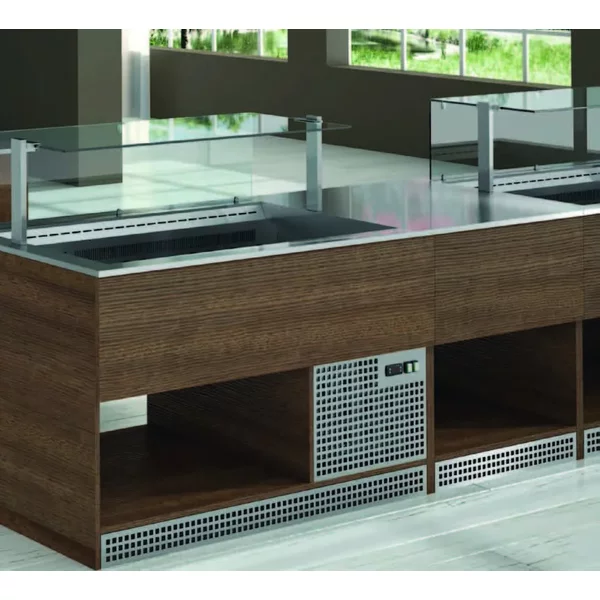 Emainox Self Supreme - 3 X 1/1Gn Refrigerated Display - Static Cooled Dolewell