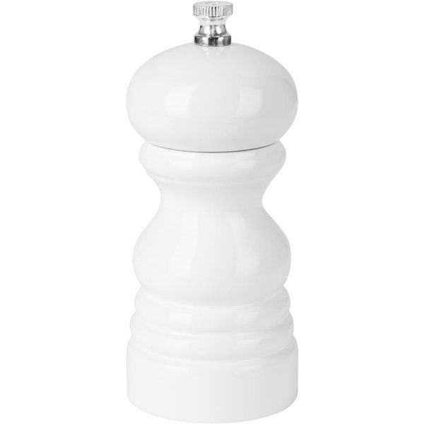 Olympia Salt Or Pepper Grinder White Hevea Wood 125mm