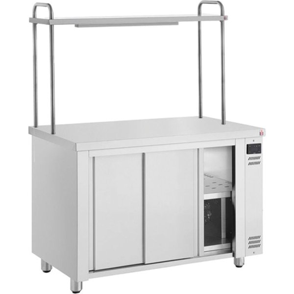 INOMAK 1600mm Hot Cupboard With Single Heated Gantry HCPW-SHG16