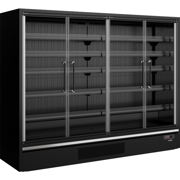 Tefcold Galaxy+ GP26FGD Black, Full Glass Door