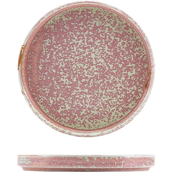 Terra Porcelain Rose Low Presentation Plate 18cm - Pack of 6