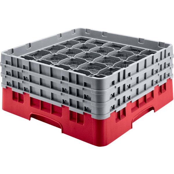 Cambro Camrack Red 36 Compartments Max Glass Height 156mm