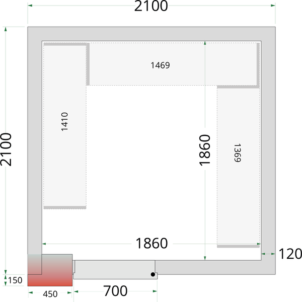 Tefcold CRNF2121 Shelf Kit CRNF2121
