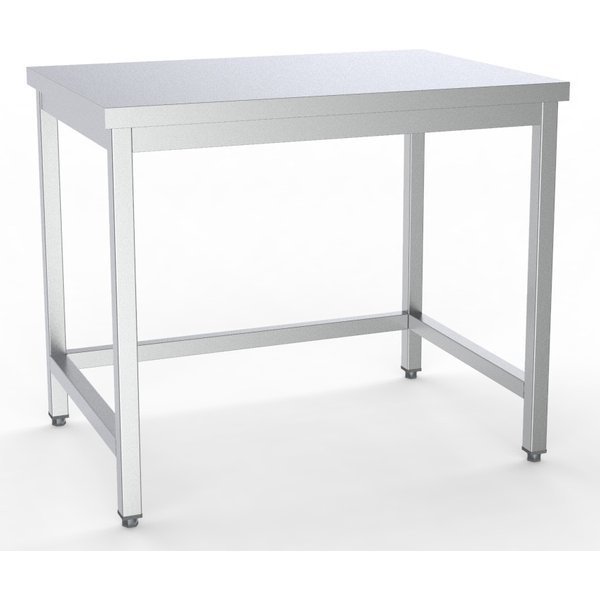 Combisteel 600 mm Open-Frame Worktable, Flat-Packed - 1200 mm