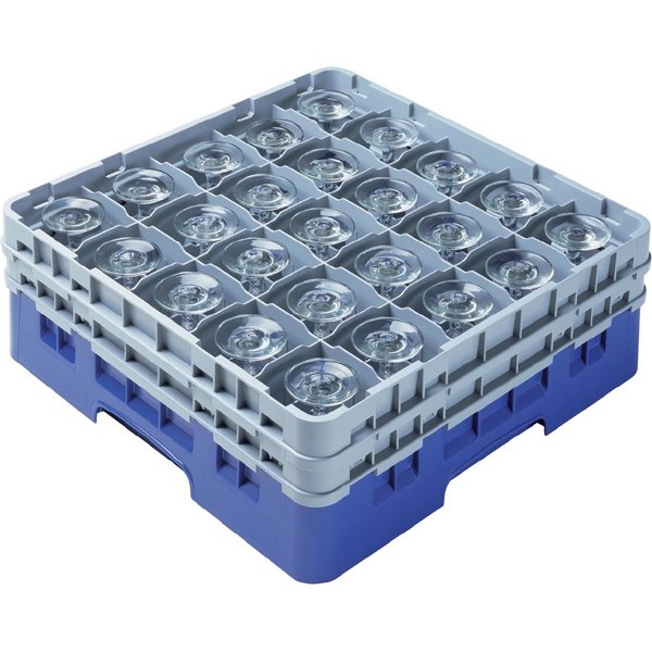 Cambro Camrack Blue 25 Compartments Max Glass Height 279mm