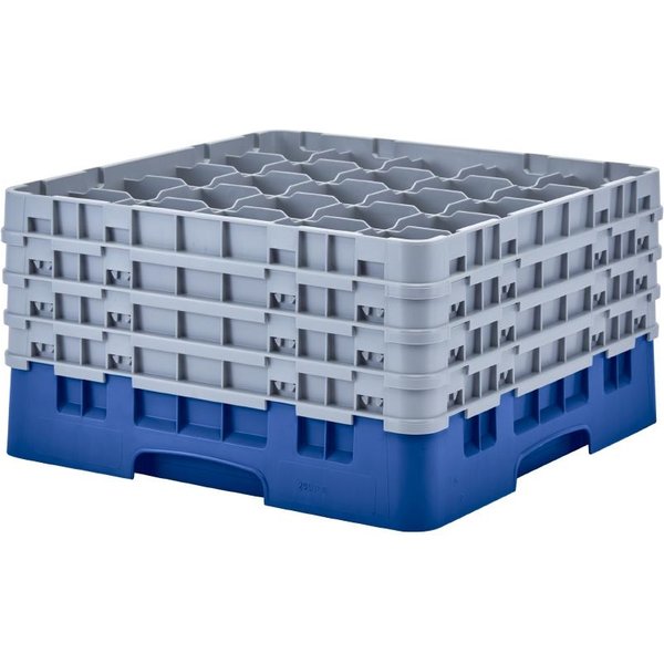 Cambro Camrack Blue 25 Compartments Max Glass Height 238mm