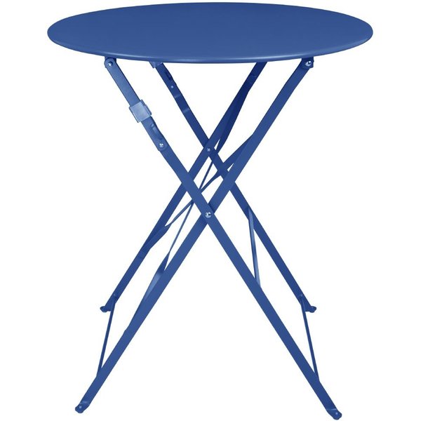 Bolero Perth Pavement Style Round Table Dark Navy