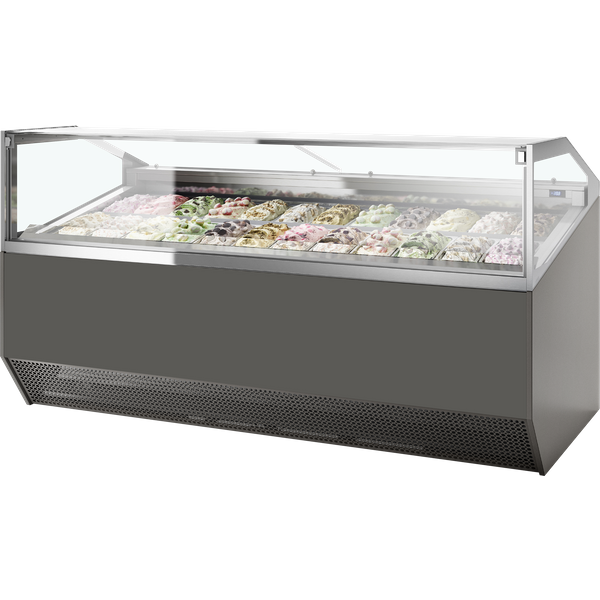 ISA SUPER CAPRI 12 Grey, 12 Pan Scooping Freezer