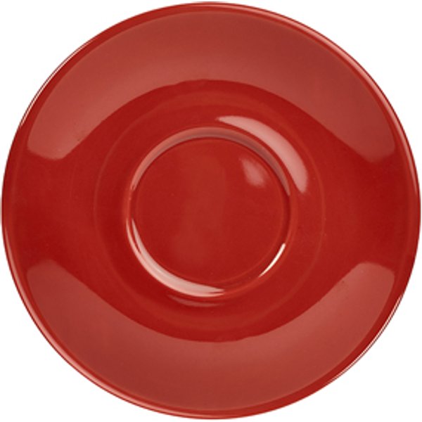 Genware Porcelain Red Saucer 16cm/ 6.25" - Pack of 6
