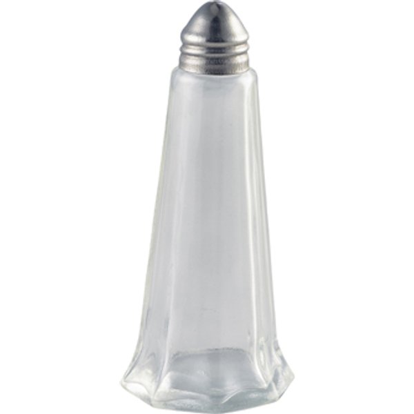 Glass Lighthouse Salt Shaker Silver Top - Pack of 12