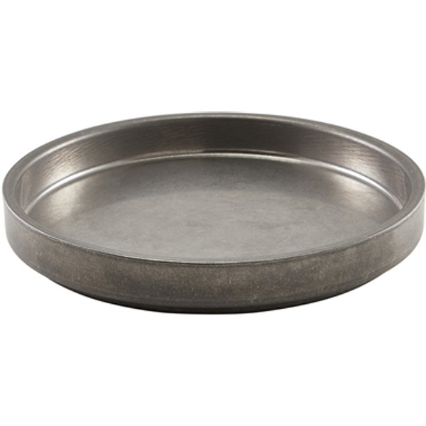 GenWare Vintage Steel Presentation Plate 20.5cm - Pack of 6