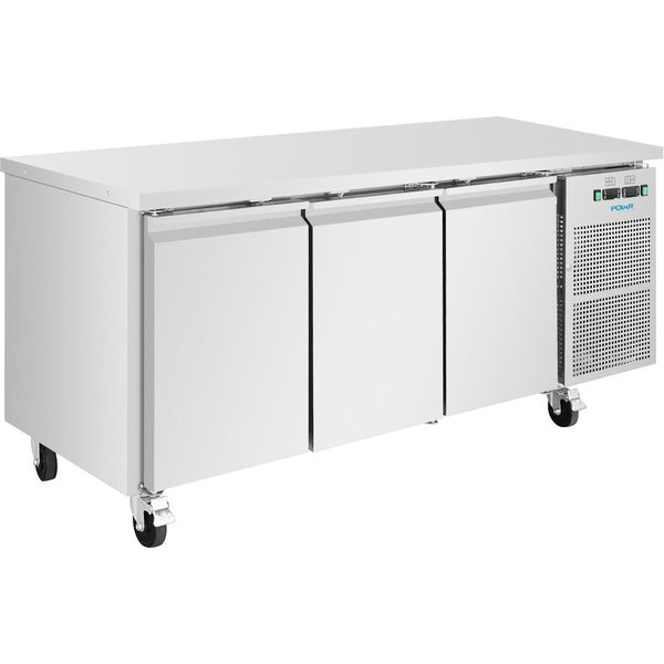 Polar U-Series Three Door Counter Fridge/Freezer 314Ltr