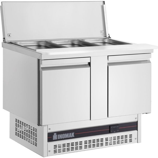 INOMAK Double Door Gastronorm Saladette With Cutting Board BSV77-HC