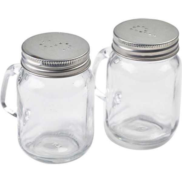 Mason Jar Salt & Pepper Shaker Set