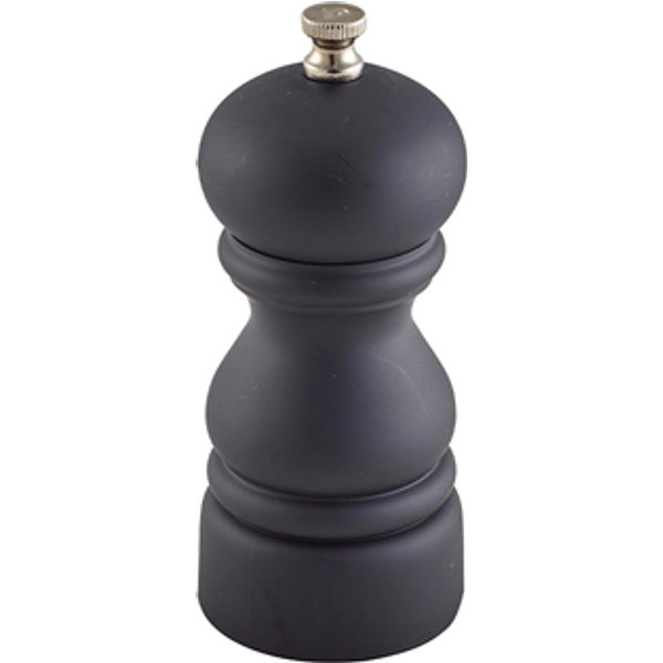 Genware Salt Or Pepper Grinder Matt Black 12.7cm - Pack of 6