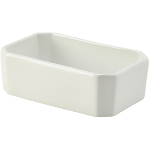 Genware Porcelain Sugar Packet Holder 12 x 7cm/ 4.75 x 2.75" - Pack of 6