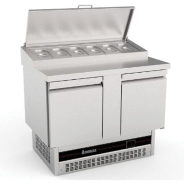 INOMAK Double Hinged Door Compact Gastronorm Prep Counter BPZP7300