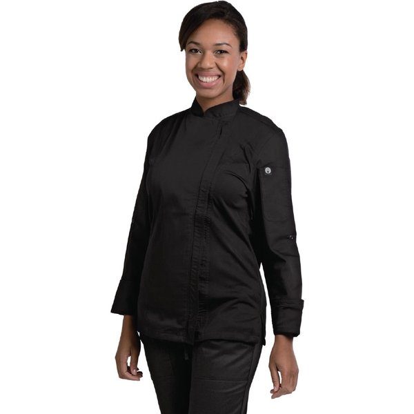 Chef Works Hartford Womens Chef Jacket Black 2XL