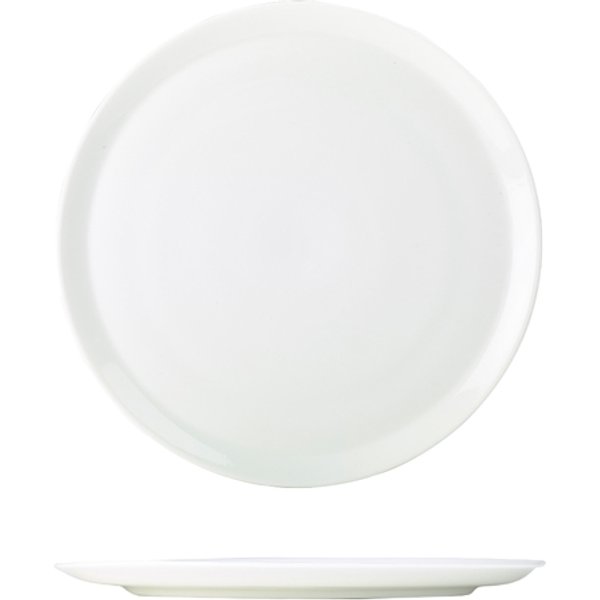 Genware Porcelain Pizza Plate 28cm/ 11" - Pack of 6