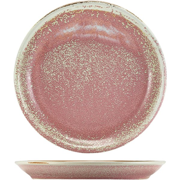 Terra Porcelain Rose Coupe Plate 19cm - Pack of 6
