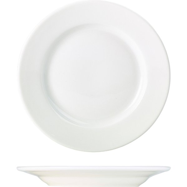 Genware Porcelain Classic Winged Plate 28cm/ 11" - Pack of 6