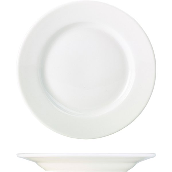 Genware Porcelain Classic Winged Plate 27cm/ 10.75" - Pack of 6
