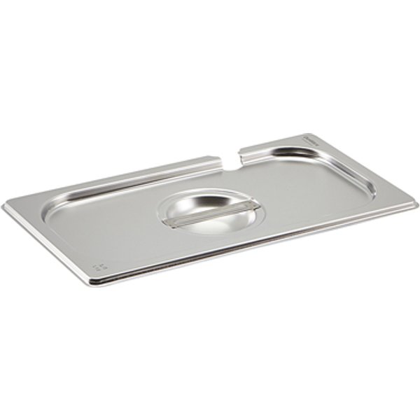 St/St Gastronorm Pan Notched Lid 1/3