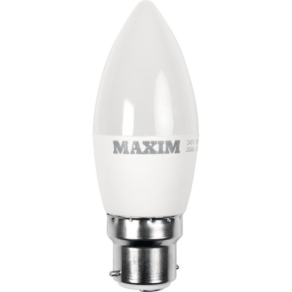 Maxim LED Candle Bayonet Cap Warm White 6W (10 Pack)