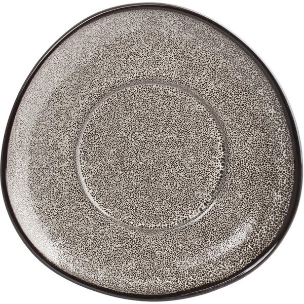 Olympia Mineral Triangular Cappuccino Saucer Grey Stone 150mm (6 pack)