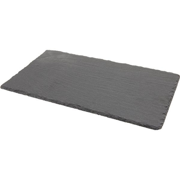 Genware Natural Edge Slate Platter 25 X 13cm - Pack of 6