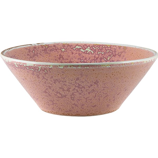 Terra Porcelain Rose Conical Bowl 16cm - Pack of 6